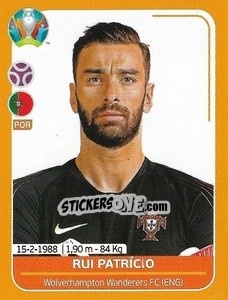 Sticker Rui Patrício - UEFA Euro 2020 Preview. 528 stickers version n. POR5 - Panini