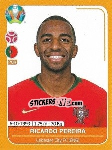 Sticker Ricardo Pereira - UEFA Euro 2020 Preview. 528 stickers version n. POR8 - Panini