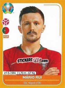 Cromo Mário Rui - UEFA Euro 2020 Preview. 528 stickers version - Panini
