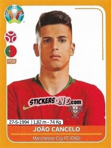 Sticker João Cancelo - UEFA Euro 2020 Preview. 528 stickers version - Panini