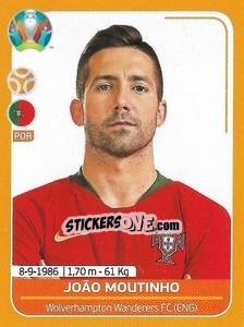 Sticker João Moutinho - UEFA Euro 2020 Preview. 528 stickers version n. POR15 - Panini