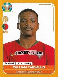Sticker William Carvalho - UEFA Euro 2020 Preview. 528 stickers version n. POR20 - Panini