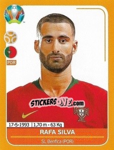 Sticker Rafa Silva - UEFA Euro 2020 Preview. 528 stickers version - Panini