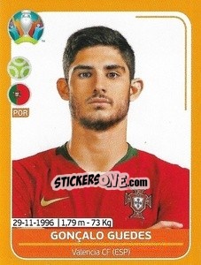 Cromo Gonçalo Guedes - UEFA Euro 2020 Preview. 528 stickers version - Panini