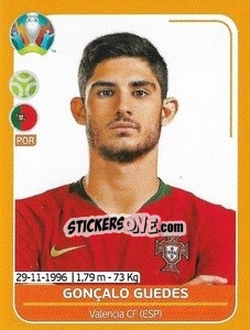 Sticker Gonçalo Guedes - UEFA Euro 2020 Preview. 528 stickers version n. POR26 - Panini