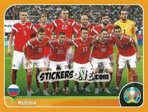 Sticker Line-up - UEFA Euro 2020 Preview. 528 stickers version n. RUS2 - Panini