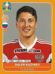 Cromo Daler Kuzyaev - UEFA Euro 2020 Preview. 528 stickers version - Panini