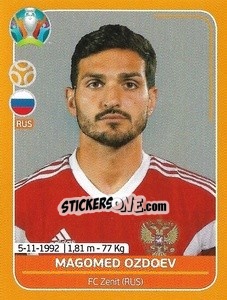 Sticker Magomed Ozdoev - UEFA Euro 2020 Preview. 528 stickers version n. RUS19 - Panini