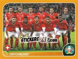 Sticker Line-up - UEFA Euro 2020 Preview. 528 stickers version n. SUI2 - Panini