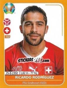 Sticker Ricardo Rodríguez - UEFA Euro 2020 Preview. 528 stickers version n. SUI8 - Panini