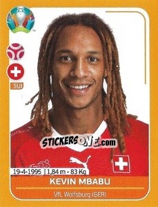 Sticker Kevin Mbabu - UEFA Euro 2020 Preview. 528 stickers version - Panini