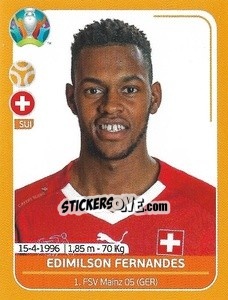 Sticker Edimilson Fernandes - UEFA Euro 2020 Preview. 528 stickers version - Panini