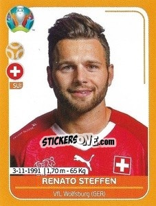 Sticker Renato Steffen - UEFA Euro 2020 Preview. 528 stickers version n. SUI18 - Panini