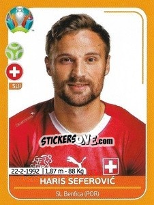 Sticker Haris Seferovic - UEFA Euro 2020 Preview. 528 stickers version - Panini