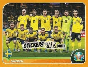 Sticker Line-up - UEFA Euro 2020 Preview. 528 stickers version n. SWE2 - Panini