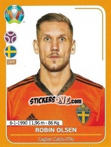 Cromo Robin Olsen - UEFA Euro 2020 Preview. 528 stickers version - Panini