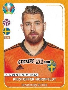 Cromo Kristoffer Nordfeldt - UEFA Euro 2020 Preview. 528 stickers version - Panini