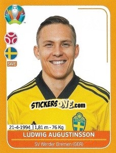 Sticker Ludwig Augustinsson - UEFA Euro 2020 Preview. 528 stickers version - Panini