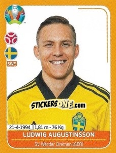 Sticker Ludwig Augustinsson - UEFA Euro 2020 Preview. 528 stickers version n. SWE8 - Panini