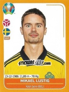 Sticker Mikael Lustig - UEFA Euro 2020 Preview. 528 stickers version - Panini