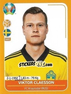 Sticker Viktor Claesson - UEFA Euro 2020 Preview. 528 stickers version - Panini