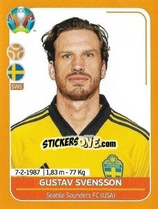Sticker Gustav Svensson - UEFA Euro 2020 Preview. 528 stickers version n. SWE19 - Panini