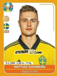 Cromo Mattias Svanberg - UEFA Euro 2020 Preview. 528 stickers version - Panini