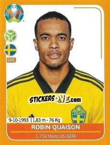 Figurina Robin Quaison - UEFA Euro 2020 Preview. 528 stickers version - Panini