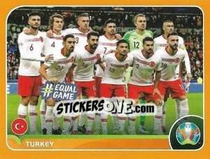 Sticker Line-up - UEFA Euro 2020 Preview. 528 stickers version n. TUR2 - Panini