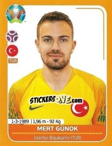 Sticker Mert Günok - UEFA Euro 2020 Preview. 528 stickers version - Panini