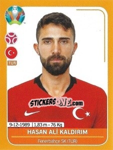 Sticker Hasan Ali Kaldirim - UEFA Euro 2020 Preview. 528 stickers version n. TUR8 - Panini