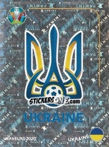 Sticker Logo - UEFA Euro 2020 Preview. 528 stickers version n. UKR1 - Panini