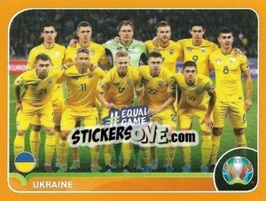 Sticker Line-up - UEFA Euro 2020 Preview. 528 stickers version n. UKR2 - Panini