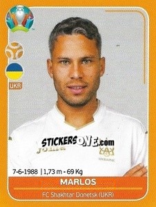 Sticker Marlos - UEFA Euro 2020 Preview. 528 stickers version - Panini