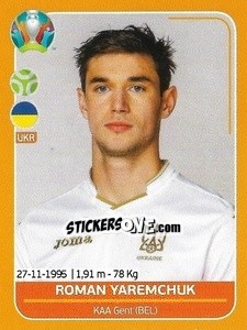 Figurina Roman Yaremchuk - UEFA Euro 2020 Preview. 528 stickers version - Panini