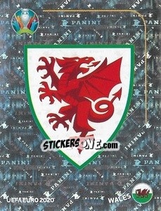 Sticker Logo - UEFA Euro 2020 Preview. 528 stickers version n. WAL1 - Panini