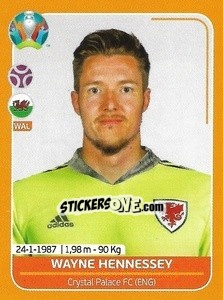 Sticker Wayne Hennessey - UEFA Euro 2020 Preview. 528 stickers version n. WAL5 - Panini