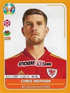 Sticker Chris Mepham - UEFA Euro 2020 Preview. 528 stickers version - Panini