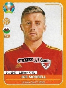 Sticker Joe Morrell - UEFA Euro 2020 Preview. 528 stickers version n. WAL21 - Panini
