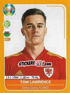Sticker Tom Lawrence - UEFA Euro 2020 Preview. 528 stickers version - Panini