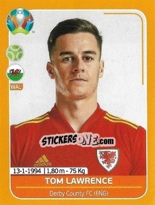 Sticker Tom Lawrence - UEFA Euro 2020 Preview. 528 stickers version n. WAL24 - Panini