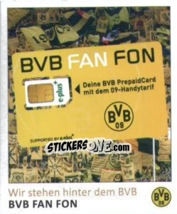 Sticker BVB FAN FON - Bvb 09. Echte Liebe! n. 5 - Juststickit