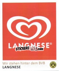 Sticker Langnese - Bvb 09. Echte Liebe! n. 9 - Juststickit