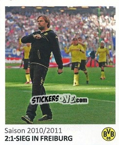 Sticker 2:1 sieg in Freiburg - Bvb 09. Echte Liebe! - Juststickit