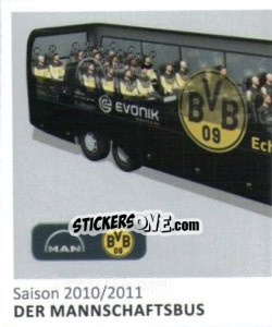Sticker Der Mannschaftsbus (Puzzle) - Bvb 09. Echte Liebe! - Juststickit