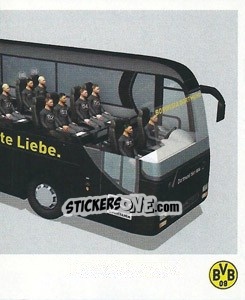 Sticker Der Mannschaftsbus (Puzzle) - Bvb 09. Echte Liebe! - Juststickit