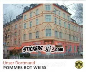 Sticker Pommes Rot Weiss