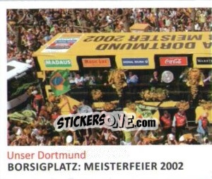 Sticker Borsigplatz: Meisterfeier 2002 (Puzzle) - Bvb 09. Echte Liebe! - Juststickit