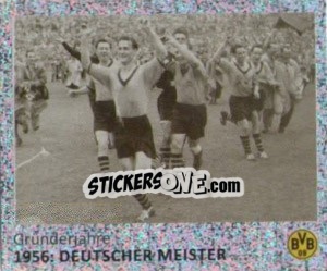 Cromo 1956: Deutscher Meister (Glitzer) - Bvb 09. Echte Liebe! - Juststickit