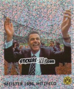 Sticker Meister 1996, Hitzfeld (Glitzer) - Bvb 09. Echte Liebe! - Juststickit